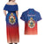 Personalized Haiti Second Empire Couples Matching Off Shoulder Maxi Dress and Hawaiian Shirt Anpi an Ayiti 1849-1859