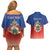 Personalized Haiti Second Empire Couples Matching Off Shoulder Short Dress and Hawaiian Shirt Anpi an Ayiti 1849-1859