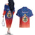 Personalized Haiti Second Empire Couples Matching Off The Shoulder Long Sleeve Dress and Hawaiian Shirt Anpi an Ayiti 1849-1859