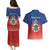 Personalized Haiti Second Empire Couples Matching Puletasi and Hawaiian Shirt Anpi an Ayiti 1849-1859