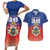 Personalized Haiti Second Empire Couples Matching Short Sleeve Bodycon Dress and Hawaiian Shirt Anpi an Ayiti 1849-1859