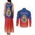 Personalized Haiti Second Empire Couples Matching Tank Maxi Dress and Long Sleeve Button Shirt Anpi an Ayiti 1849-1859