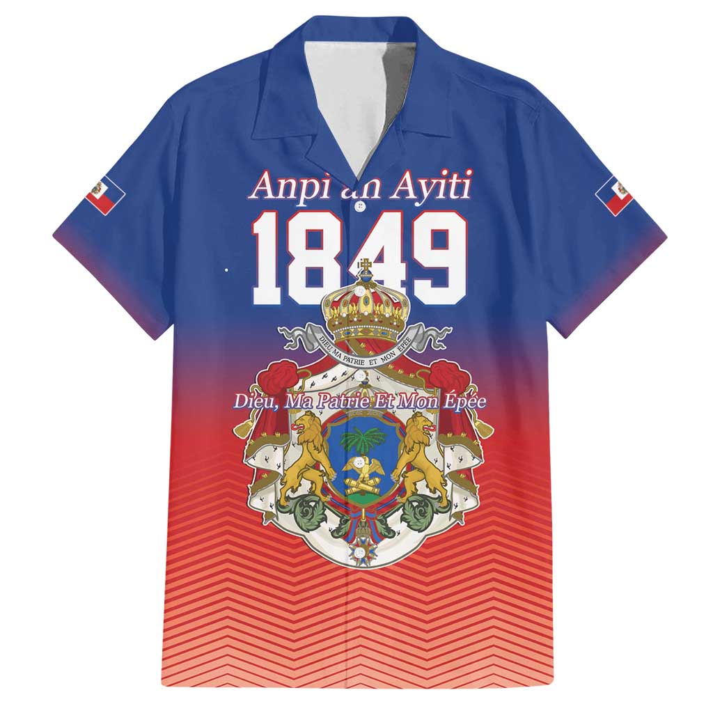 Personalized Haiti Second Empire Family Matching Long Sleeve Bodycon Dress and Hawaiian Shirt Anpi an Ayiti 1849-1859