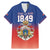 Personalized Haiti Second Empire Family Matching Mermaid Dress and Hawaiian Shirt Anpi an Ayiti 1849-1859