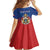 Personalized Haiti Second Empire Family Matching Off The Shoulder Long Sleeve Dress and Hawaiian Shirt Anpi an Ayiti 1849-1859