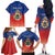 Personalized Haiti Second Empire Family Matching Off The Shoulder Long Sleeve Dress and Hawaiian Shirt Anpi an Ayiti 1849-1859