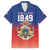 Personalized Haiti Second Empire Family Matching Off Shoulder Maxi Dress and Hawaiian Shirt Anpi an Ayiti 1849-1859