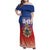 Personalized Haiti Second Empire Family Matching Off Shoulder Maxi Dress and Hawaiian Shirt Anpi an Ayiti 1849-1859