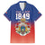 Personalized Haiti Second Empire Family Matching Short Sleeve Bodycon Dress and Hawaiian Shirt Anpi an Ayiti 1849-1859