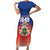 Personalized Haiti Second Empire Family Matching Short Sleeve Bodycon Dress and Hawaiian Shirt Anpi an Ayiti 1849-1859