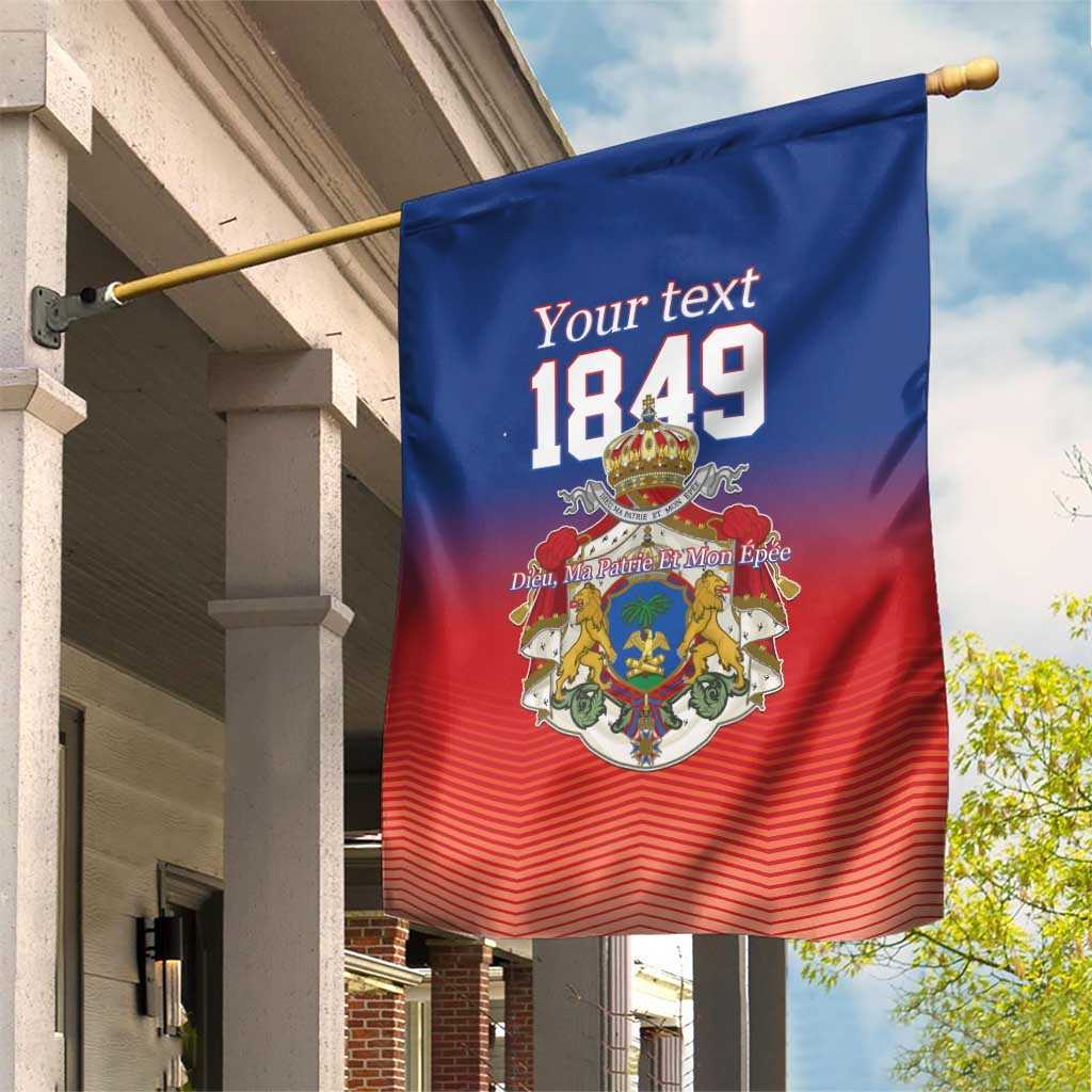 Personalized Haiti Second Empire Garden Flag Anpi an Ayiti 1849-1859