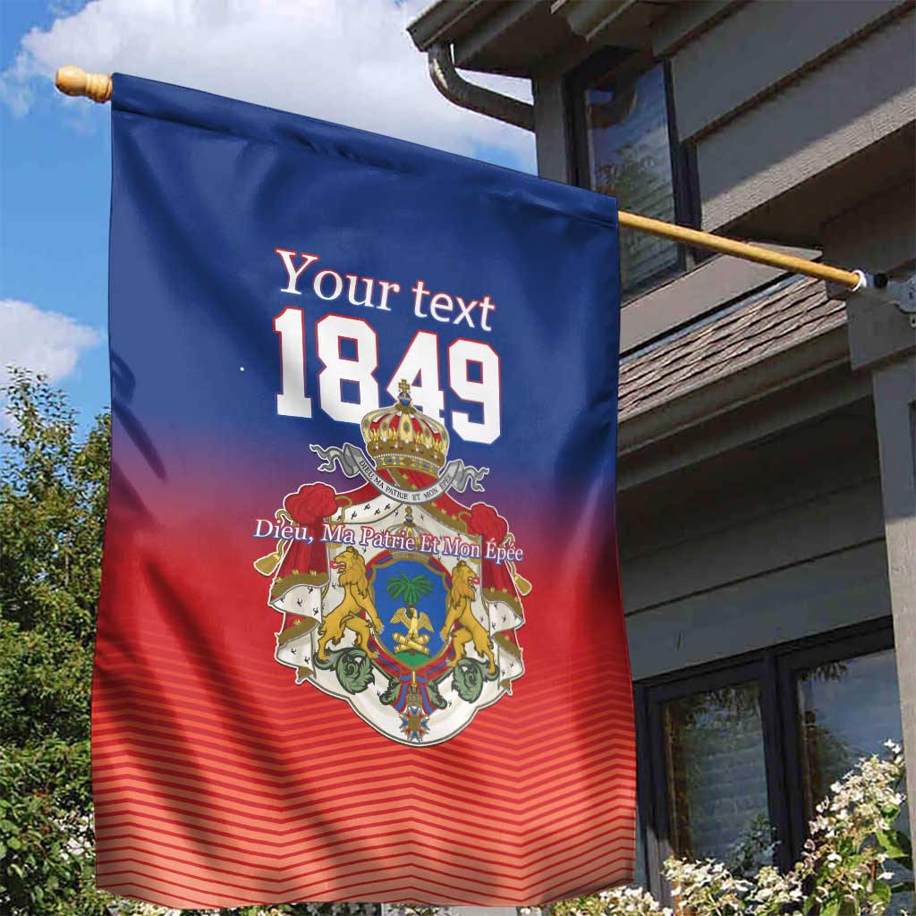Personalized Haiti Second Empire Garden Flag Anpi an Ayiti 1849-1859
