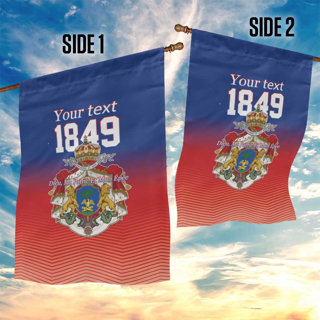 Personalized Haiti Second Empire Garden Flag Anpi an Ayiti 1849-1859