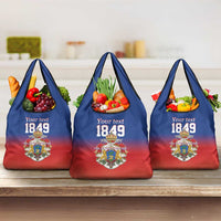 Personalized Haiti Second Empire Grocery Bag Anpi an Ayiti 1849-1859