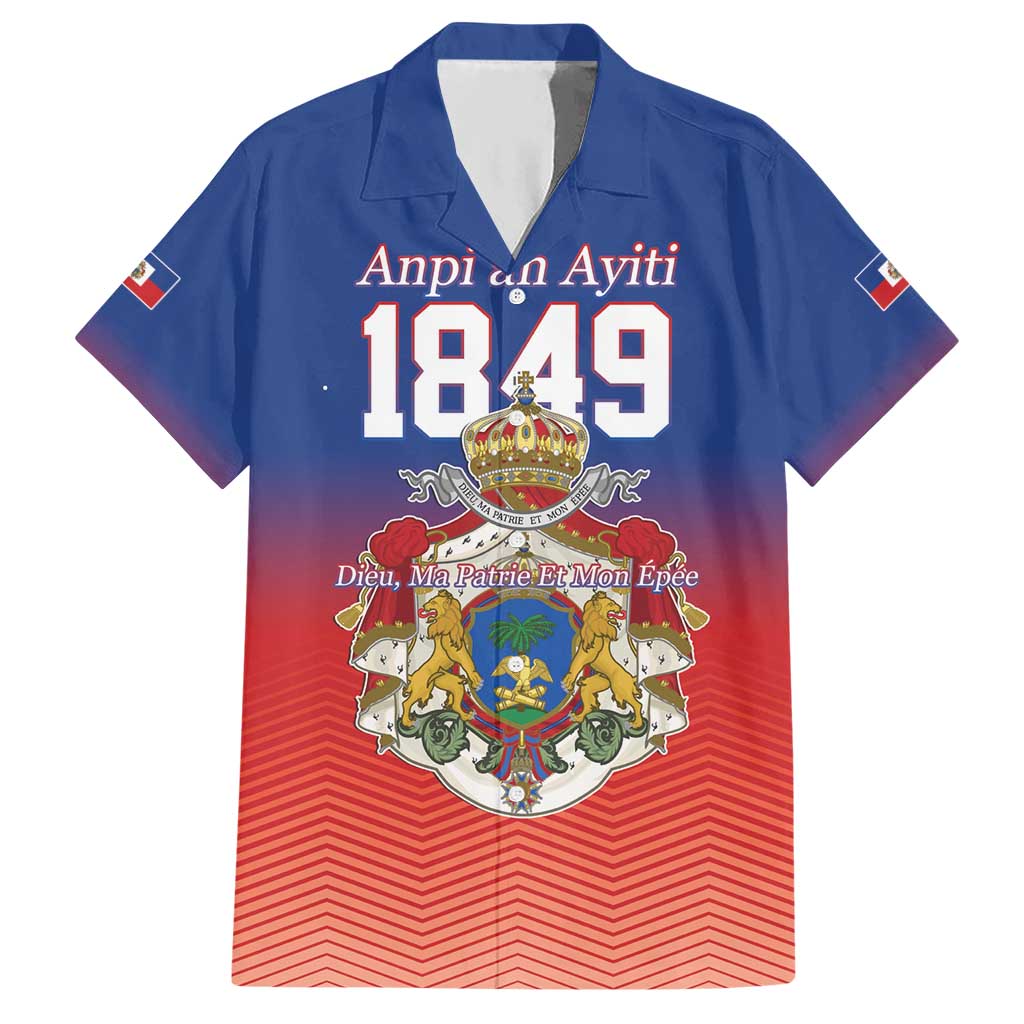 Personalized Haiti Second Empire Hawaiian Shirt Anpi an Ayiti 1849-1859