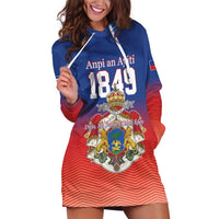 Personalized Haiti Second Empire Hoodie Dress Anpi an Ayiti 1849-1859