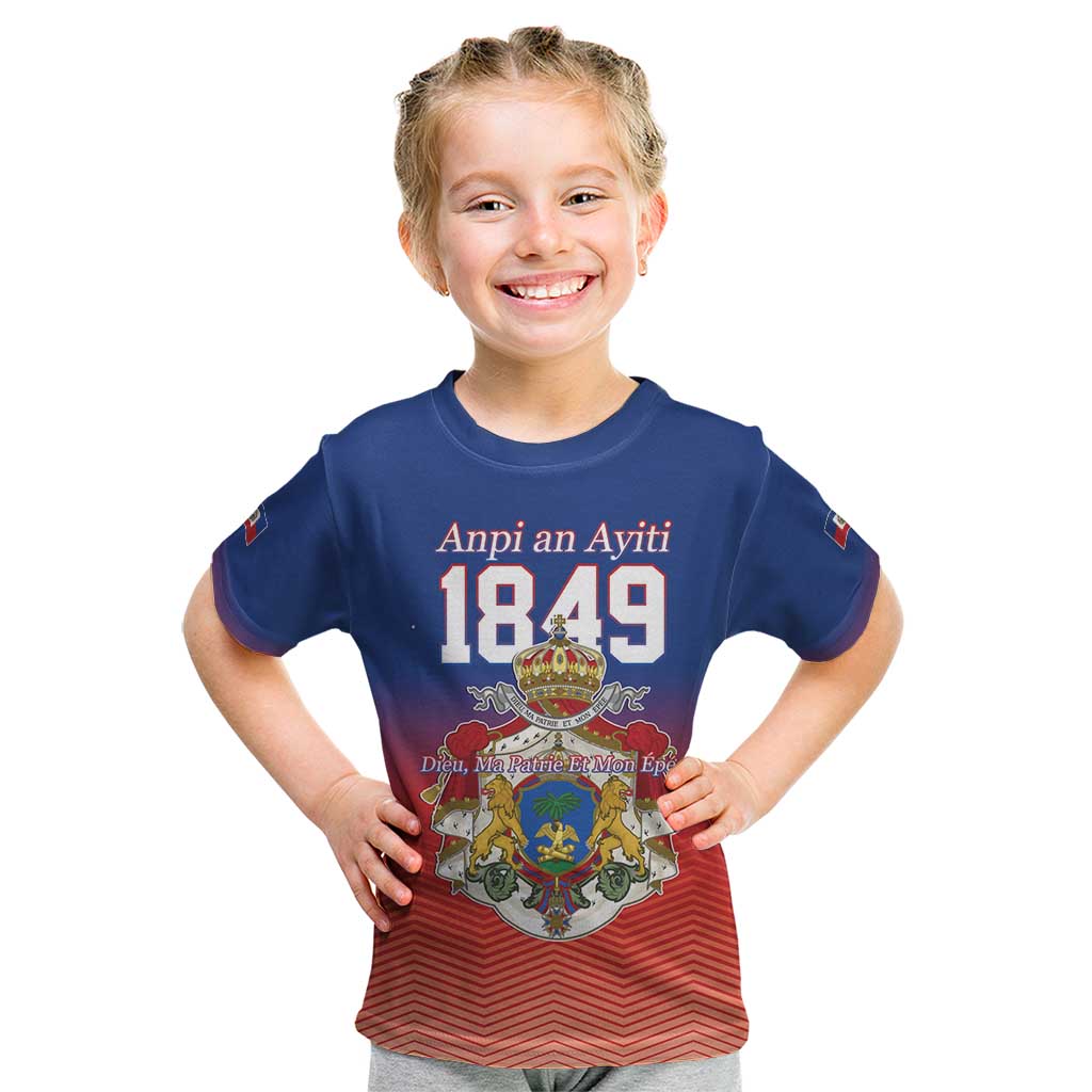 Personalized Haiti Second Empire Kid T Shirt Anpi an Ayiti 1849-1859