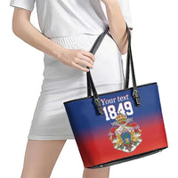 Personalized Haiti Second Empire Leather Tote Bag Anpi an Ayiti 1849-1859