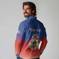 Personalized Haiti Second Empire Long Sleeve Polo Shirt Anpi an Ayiti 1849-1859