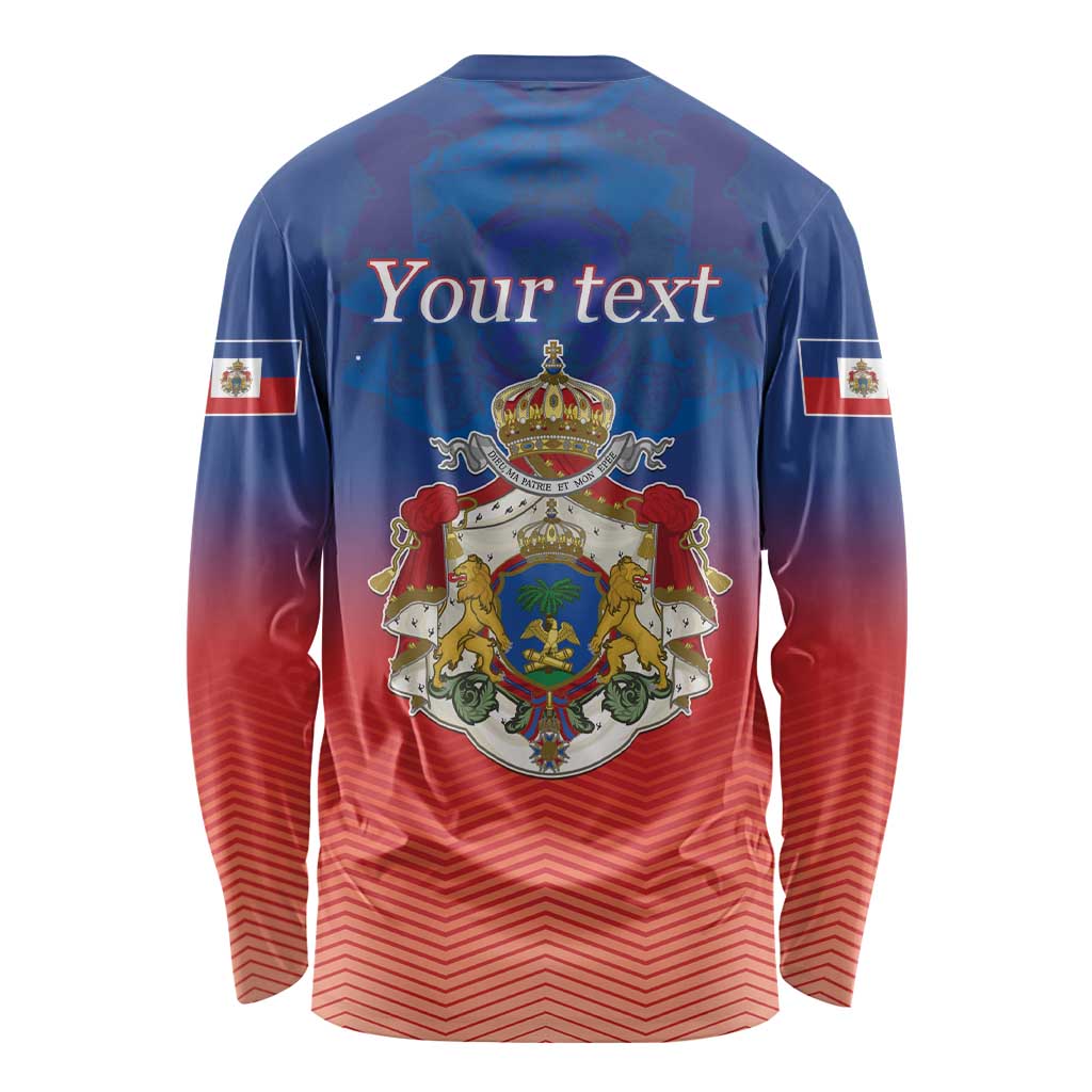 Personalized Haiti Second Empire Long Sleeve Shirt Anpi an Ayiti 1849-1859