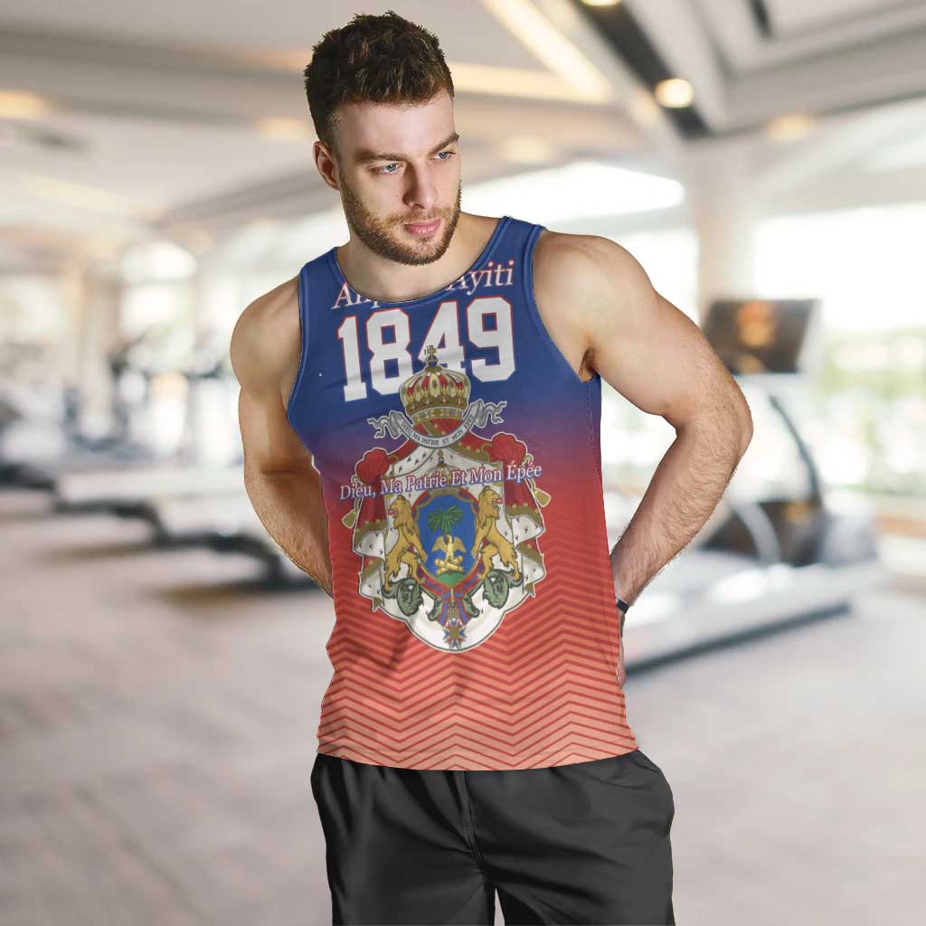 Personalized Haiti Second Empire Men Tank Top Anpi an Ayiti 1849-1859