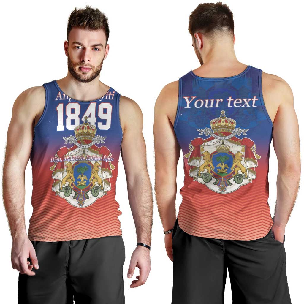 Personalized Haiti Second Empire Men Tank Top Anpi an Ayiti 1849-1859