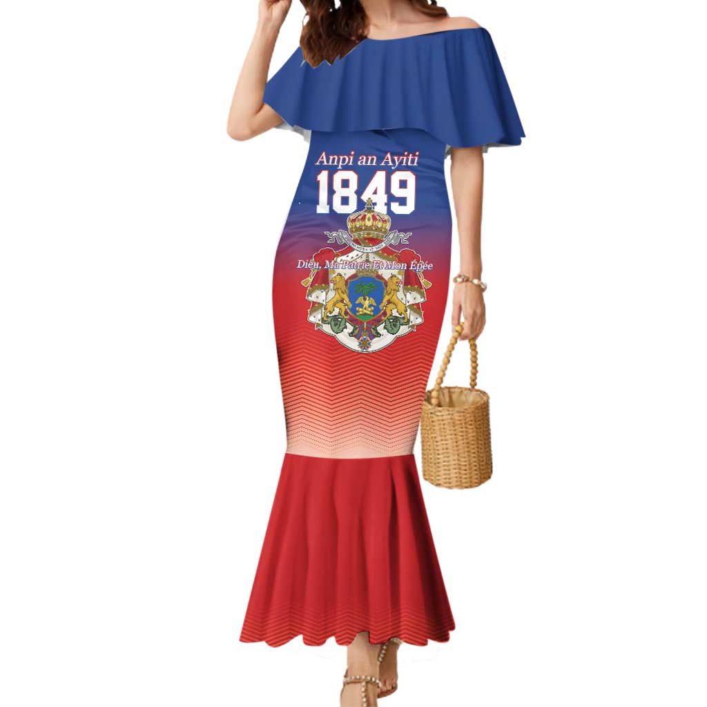 Personalized Haiti Second Empire Mermaid Dress Anpi an Ayiti 1849-1859