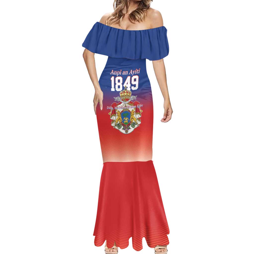 Personalized Haiti Second Empire Mermaid Dress Anpi an Ayiti 1849-1859