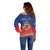 Personalized Haiti Second Empire Off Shoulder Sweater Anpi an Ayiti 1849-1859