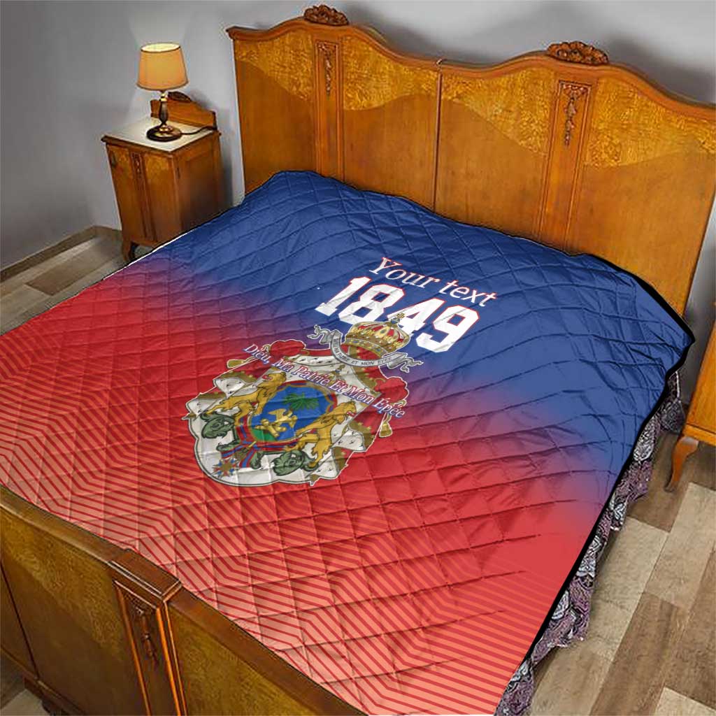 Personalized Haiti Second Empire Quilt Anpi an Ayiti 1849-1859