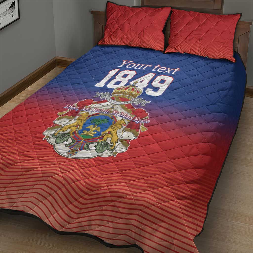 Personalized Haiti Second Empire Quilt Bed Set Anpi an Ayiti 1849-1859
