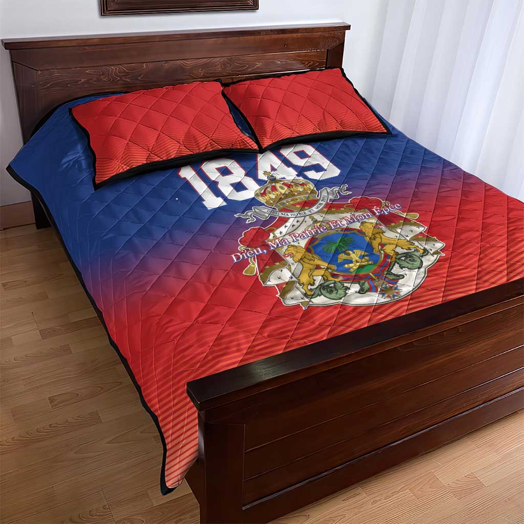 Personalized Haiti Second Empire Quilt Bed Set Anpi an Ayiti 1849-1859