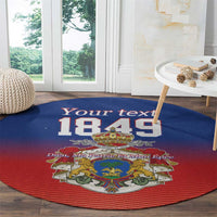 Personalized Haiti Second Empire Round Carpet Anpi an Ayiti 1849-1859