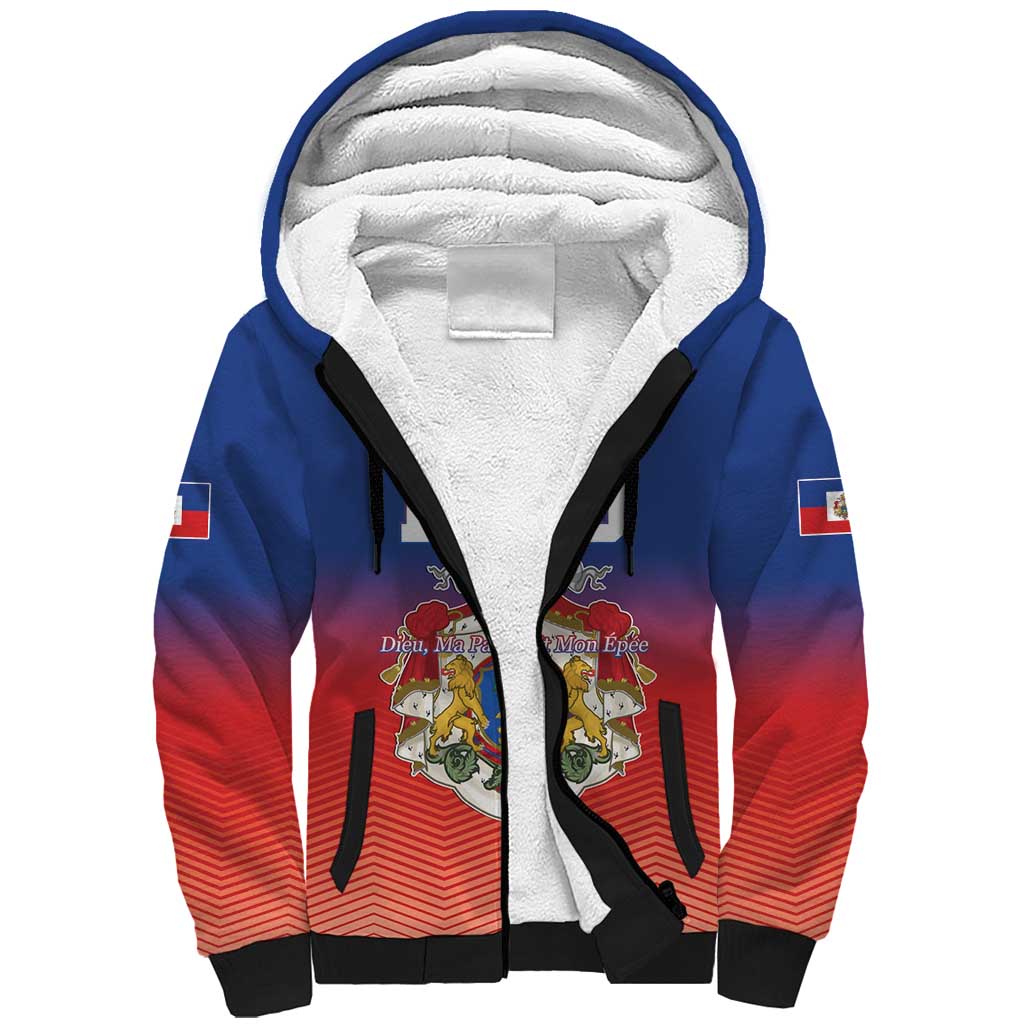 Personalized Haiti Second Empire Sherpa Hoodie Anpi an Ayiti 1849-1859