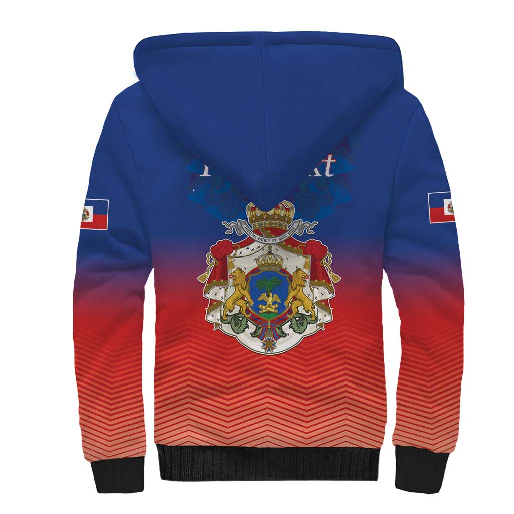 Personalized Haiti Second Empire Sherpa Hoodie Anpi an Ayiti 1849-1859