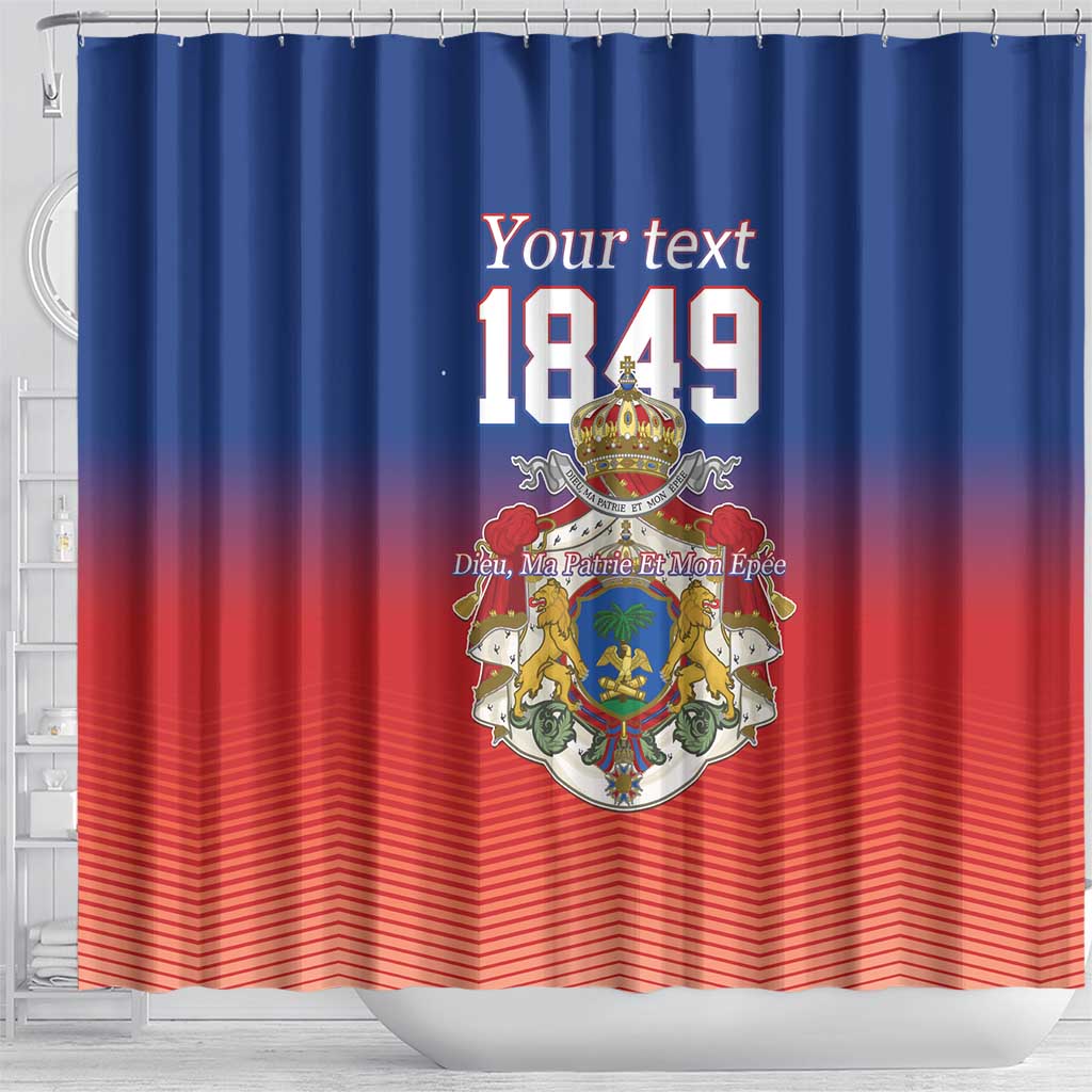 Personalized Haiti Second Empire Shower Curtain Anpi an Ayiti 1849-1859