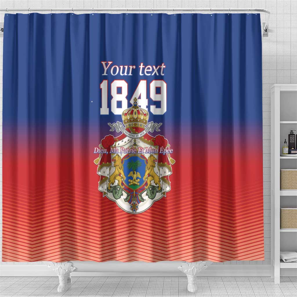 Personalized Haiti Second Empire Shower Curtain Anpi an Ayiti 1849-1859