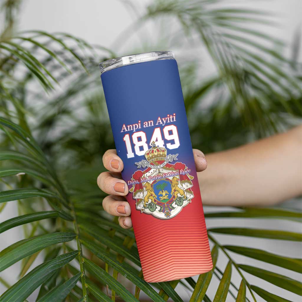 Personalized Haiti Second Empire Skinny Tumbler Anpi an Ayiti 1849-1859