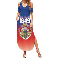 Personalized Haiti Second Empire Summer Maxi Dress Anpi an Ayiti 1849-1859