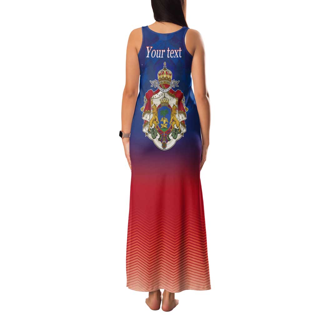Personalized Haiti Second Empire Tank Maxi Dress Anpi an Ayiti 1849-1859