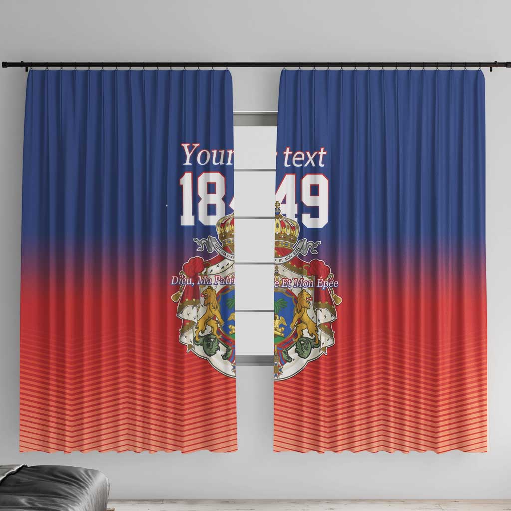 Personalized Haiti Second Empire Window Curtain Anpi an Ayiti 1849-1859