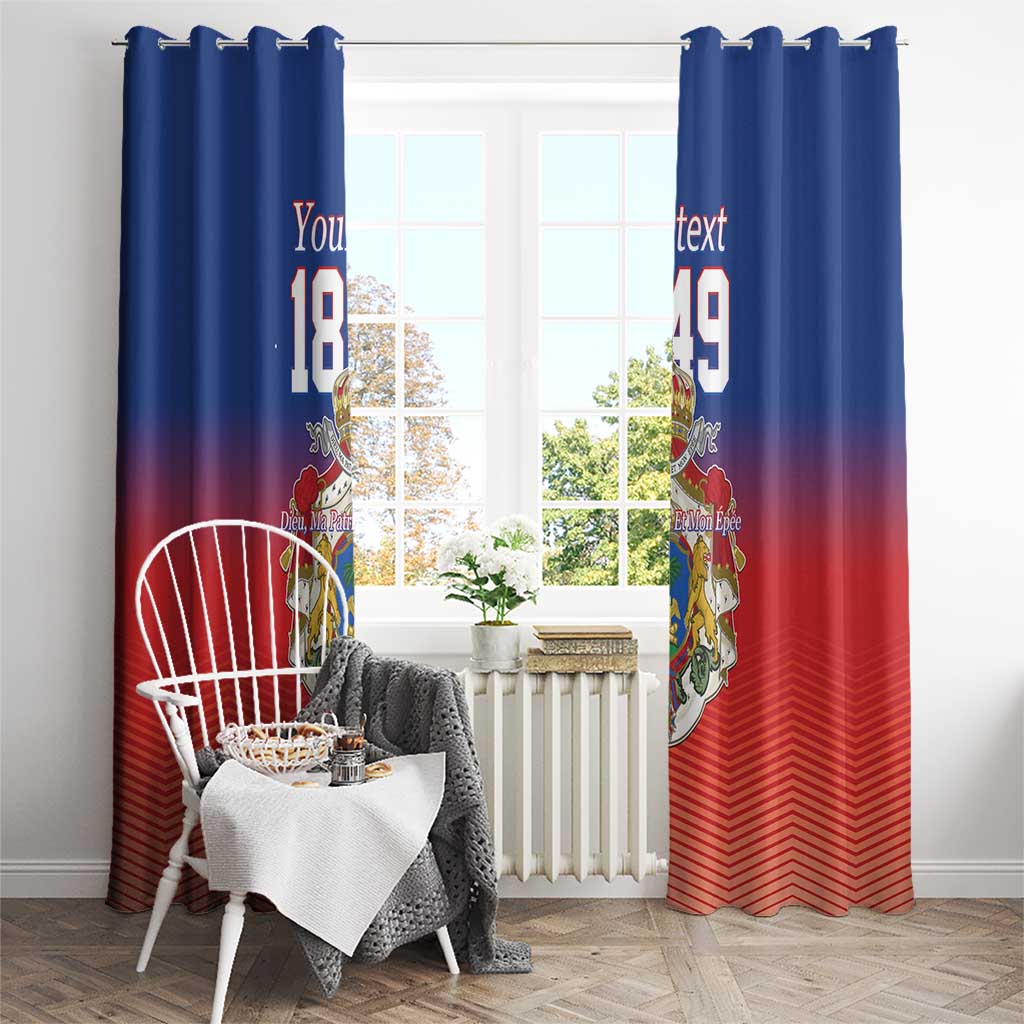 Personalized Haiti Second Empire Window Curtain Anpi an Ayiti 1849-1859