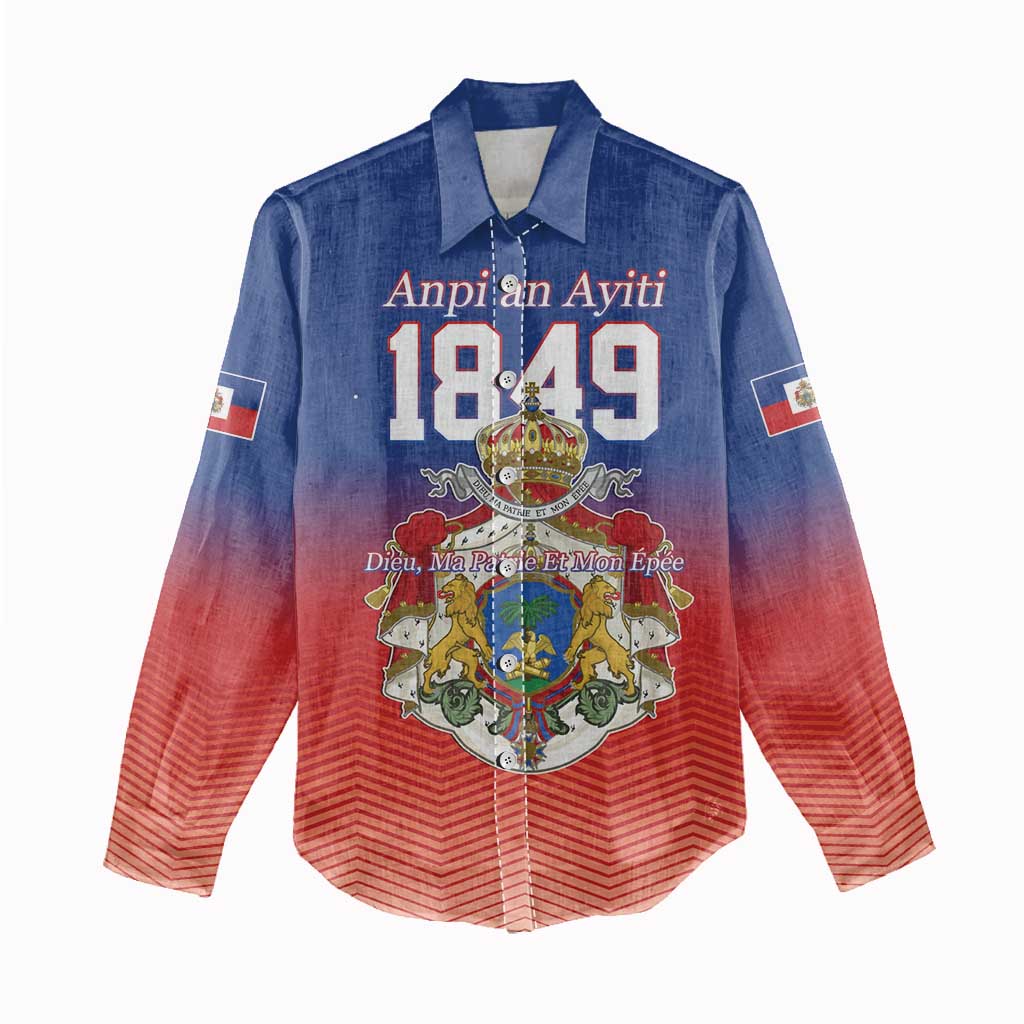 Personalized Haiti Second Empire Women Casual Shirt Anpi an Ayiti 1849-1859