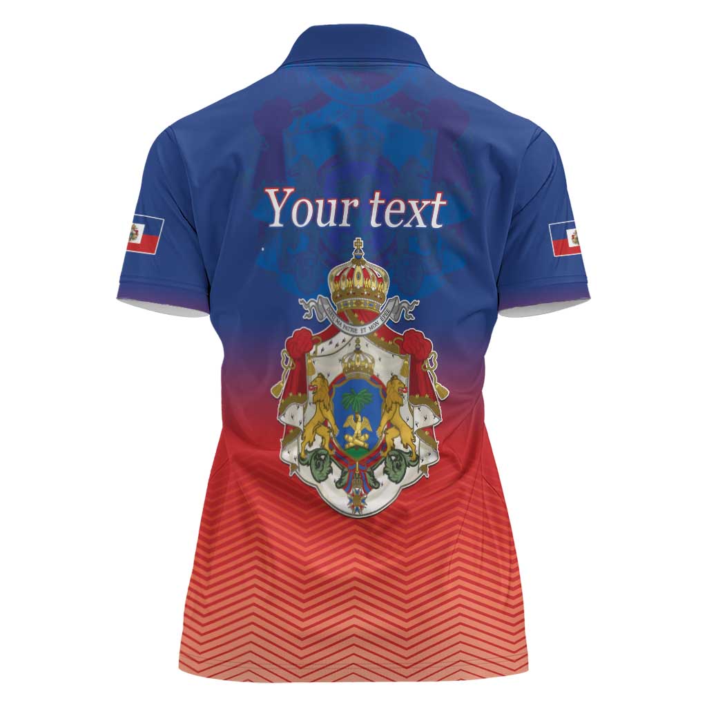 Personalized Haiti Second Empire Women Polo Shirt Anpi an Ayiti 1849-1859