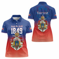 Personalized Haiti Second Empire Women Polo Shirt Anpi an Ayiti 1849-1859
