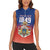 Personalized Haiti Second Empire Women Sleeveless Polo Shirt Anpi an Ayiti 1849-1859