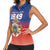 Personalized Haiti Second Empire Women Sleeveless Polo Shirt Anpi an Ayiti 1849-1859