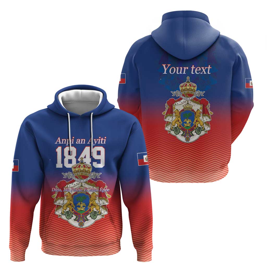 Personalized Haiti Second Empire Zip Hoodie Anpi an Ayiti 1849-1859
