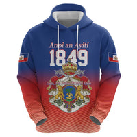 Personalized Haiti Second Empire Zip Hoodie Anpi an Ayiti 1849-1859