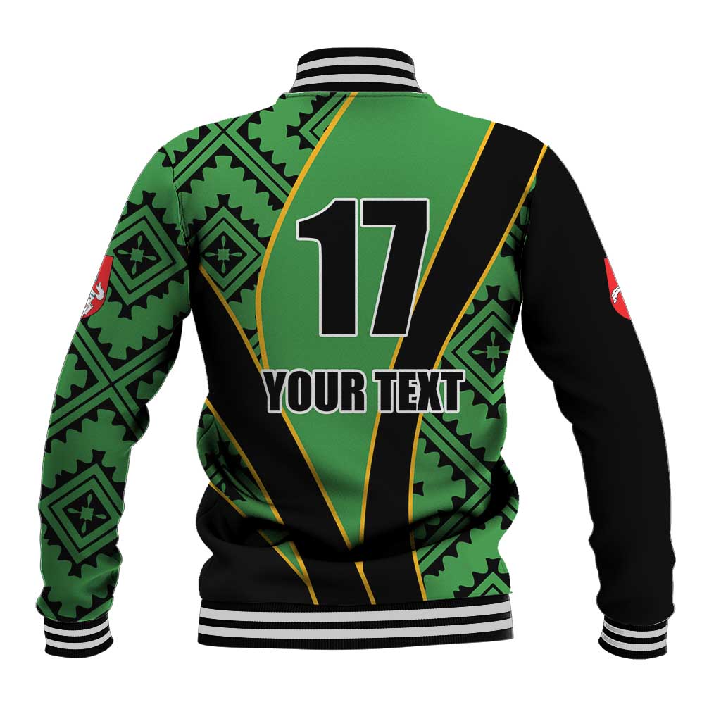 Republic of Lithuana Rugby Baseball Jacket Sporty Style